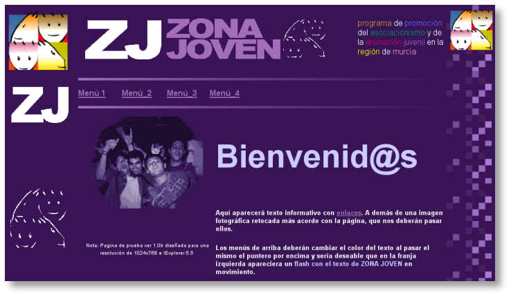 Web Zona Joven 2001